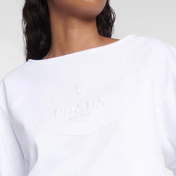 PRADA
Logo cotton jersey crop top - Picture 5 of 8